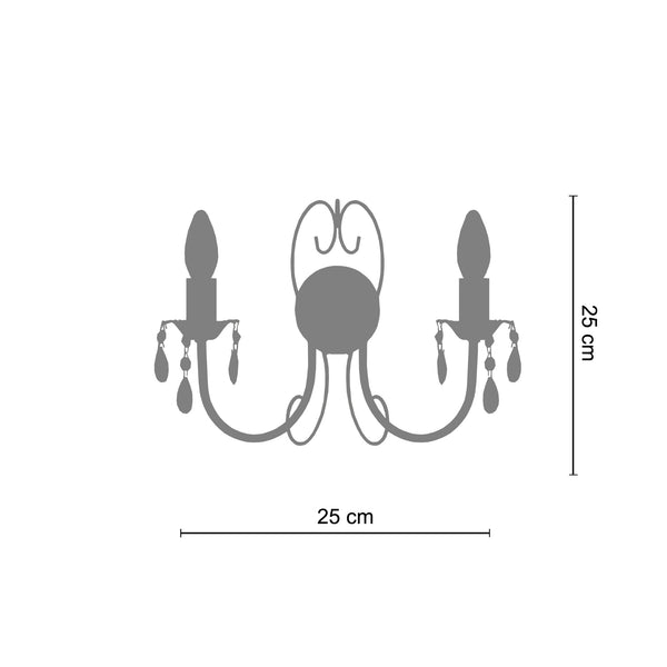 Applique PAMPILLES 25cm - 1 Lumière