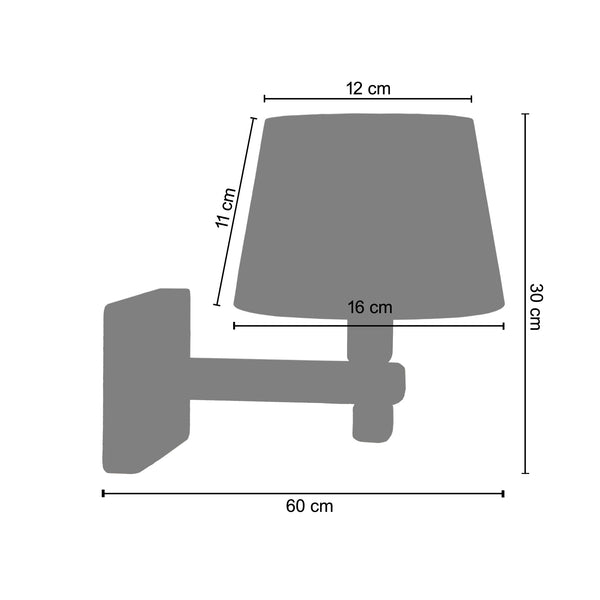 <transcy>Aplique GOTEBORG  60cm - 1 Luz </transcy>