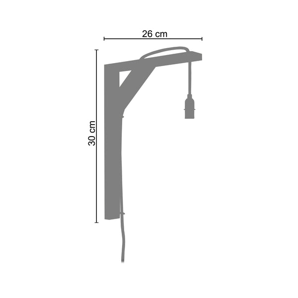 <transcy>Aplique ÉQUERRE  31cm - 1 Luz - SKU 31497</transcy>