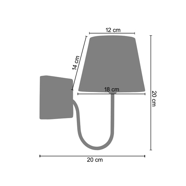 <tc>Aplique TACKS 11cm - 1 Luz  </tc>