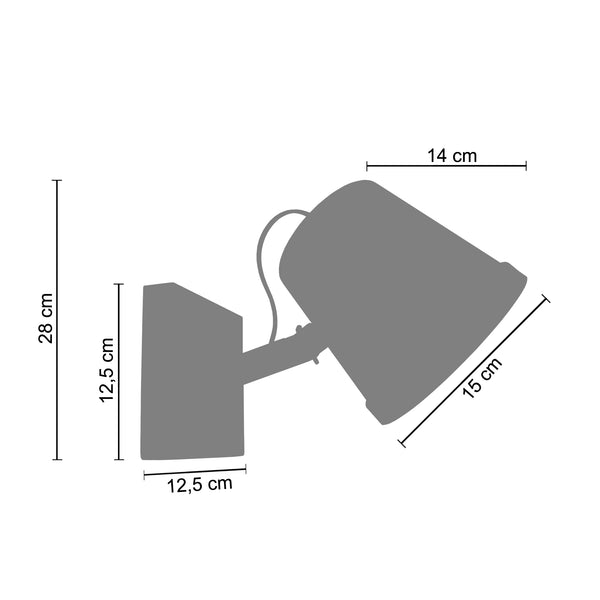 <transcy>Aplique FACTORY 20cm - 1 Luz</transcy>