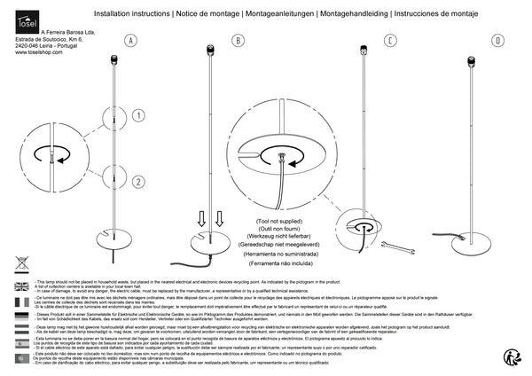 Lampadaires Instructions