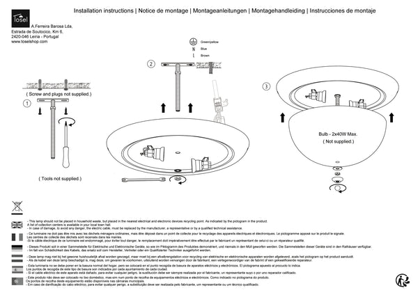 Suspension et plafon Instructions