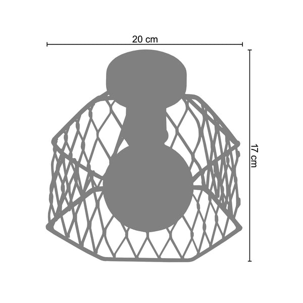 Plafonnier ASTER 20cm - 1 Lumière