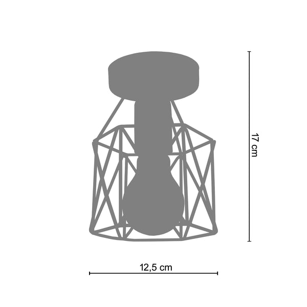 <tc>Plafon OLYMPIA H  12,5cm - 1 Luz  </tc>