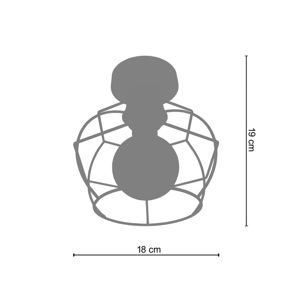 Plafonnier VILLEPOT 18cm - 1 Lumière