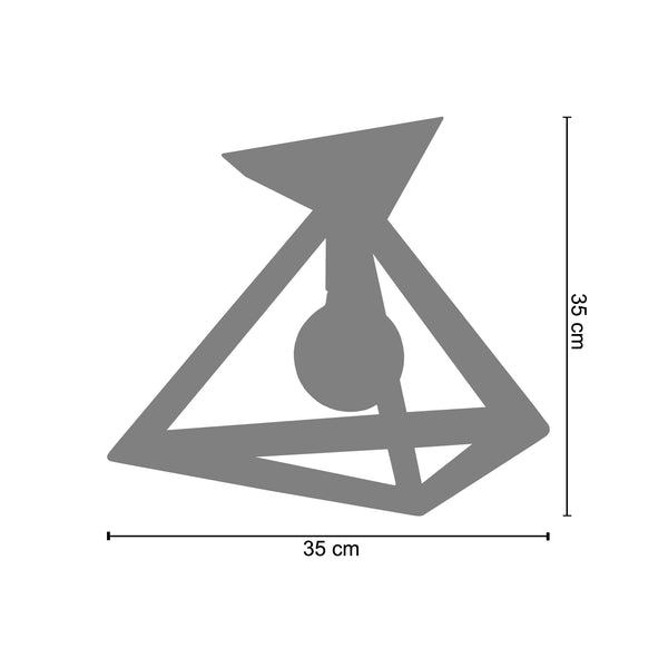 Plafonnier TÉTRAÈDRE A 35cm - 1 Lumière