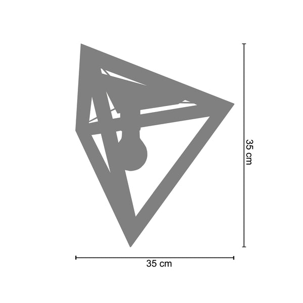Plafonnier TÉTRAÈDRE B 35cm - 1 Lumière