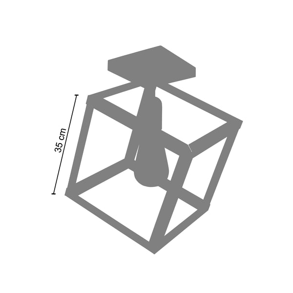 Plafonnier HEXAÈDRE A 35cm - 1 Lumière