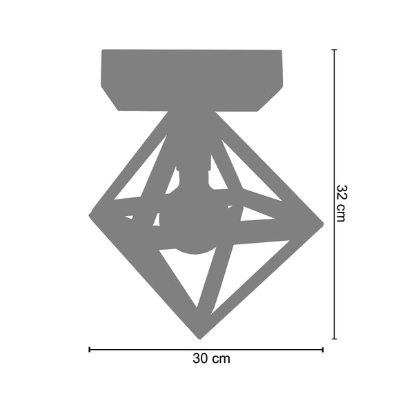 <transcy>Plafon OCTAÈDRE B  30cm - 1 Luz </transcy>