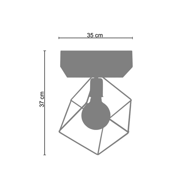 <tc>Plafon SQUARE A  35cm - 1 Luz </tc>