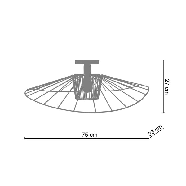 <tc>Plafon LADY MARY  75cm - 1 Luz </tc>