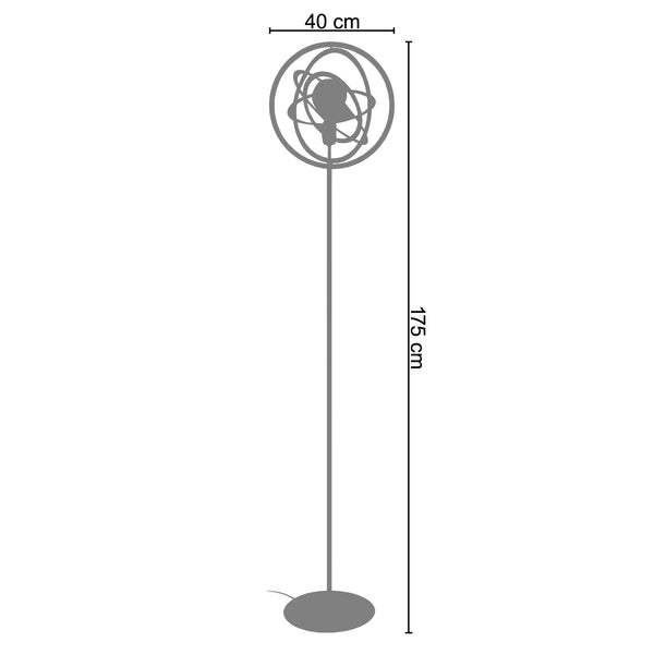 <transcy>Candeeiro pé alto ANNEAUX DE SATURNE 40cm - 1 Luz </transcy>