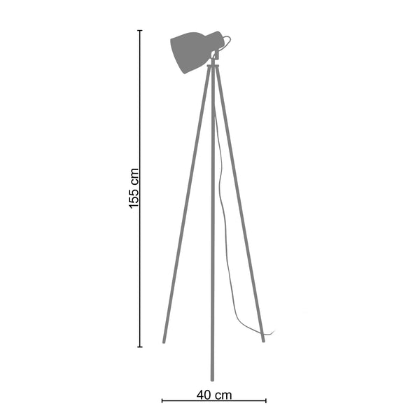 <transcy>Candeeiro pé alto CARLSON 2 40cm - 1 Luz </transcy>