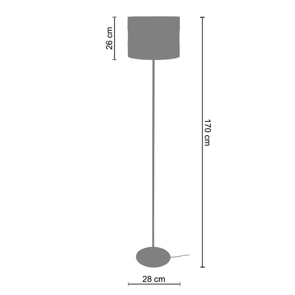 <transcy>Candeeiro Pé Alto EVASION  28cm - 1 Luz </transcy>