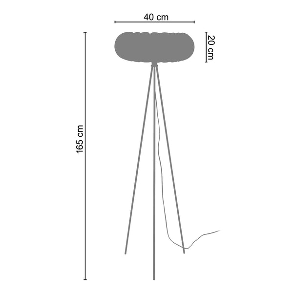 <tc>Candeeiro Pé Alto TIAGO  40cm - 1 Luz</tc>