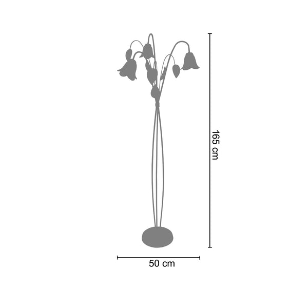 <transcy>Candeeiro pé alto EGLANTINE 50cm - 3 Luzes</transcy>