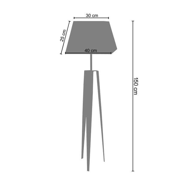 Lampadaire LISBON 150 cm - 1 Lumière