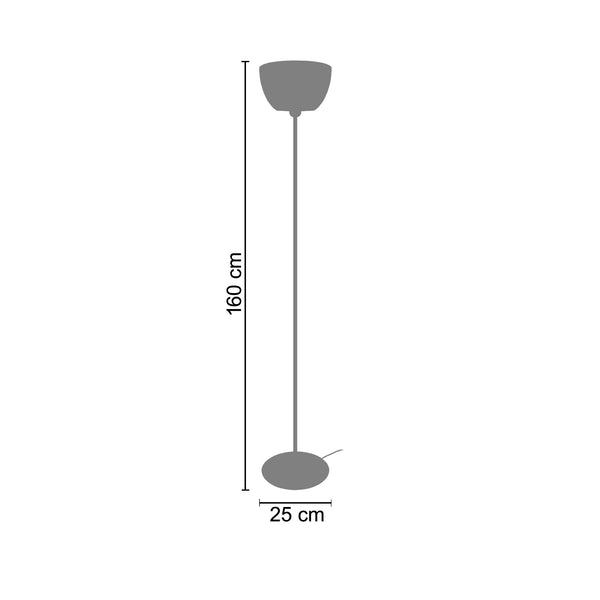 <transcy>Candeeiro pé alto PLEXI 25cm - 1 Luz </transcy>