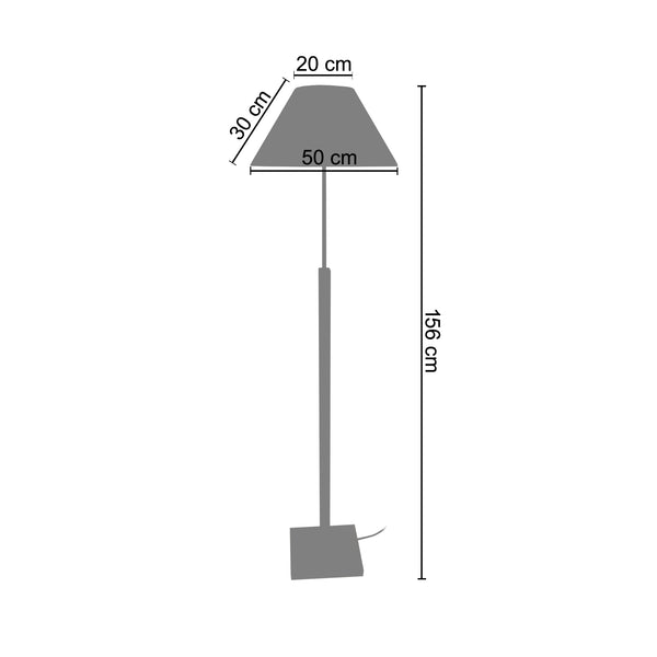 <transcy>Candeeiro Pé Alto HOD  50cm - 1 Luz </transcy>