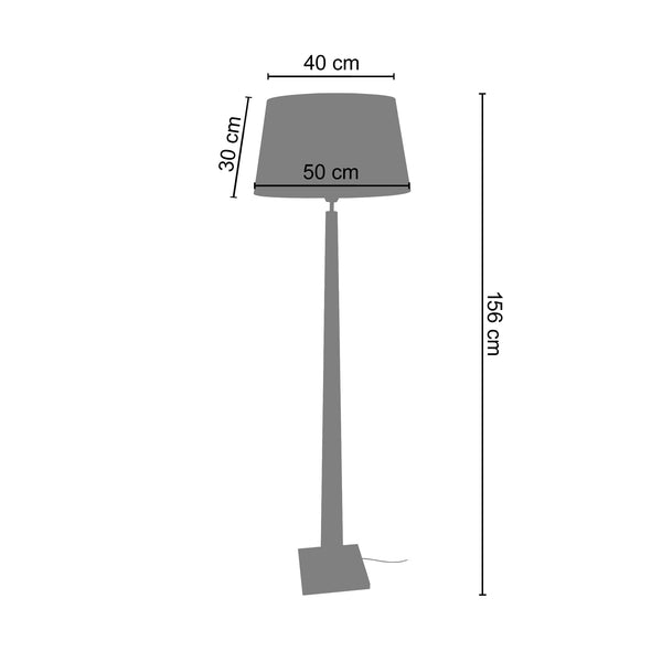 <tc>Candeeiro Pé Alto THOR  50cm - 1 Luz  </tc>