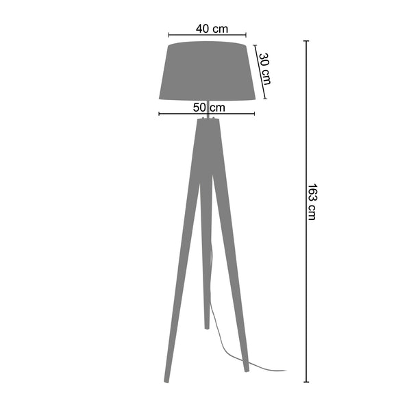 <transcy>Candeeiro Pé Alto IDUN  50cm - 1 Luz  </transcy>