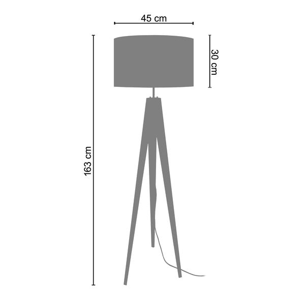 <transcy>Candeeiro Pé Alto IDUN  50cm - 1 Luz </transcy>