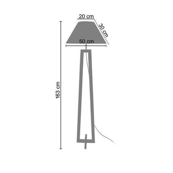 <tc>Candeeiro Pé Alto VILI  50cm - 1 Luz   </tc>