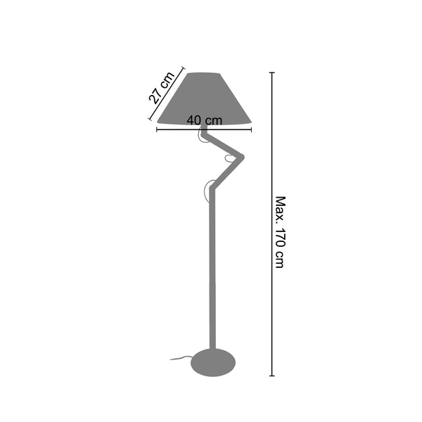 Lampadaire GERI 40cm - 1 Lumière