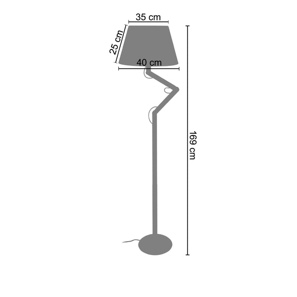 <transcy>Candeeiro Pé Alto GERI  40cm - 1 Luz </transcy>