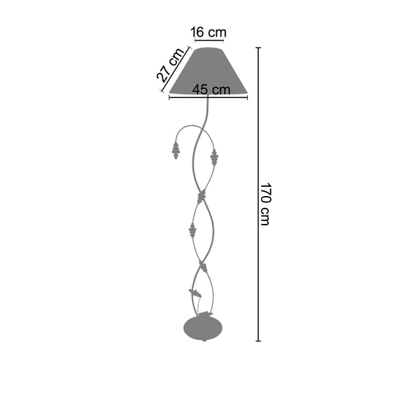 Lampadaire PUY 170 cm - 1 Lumière