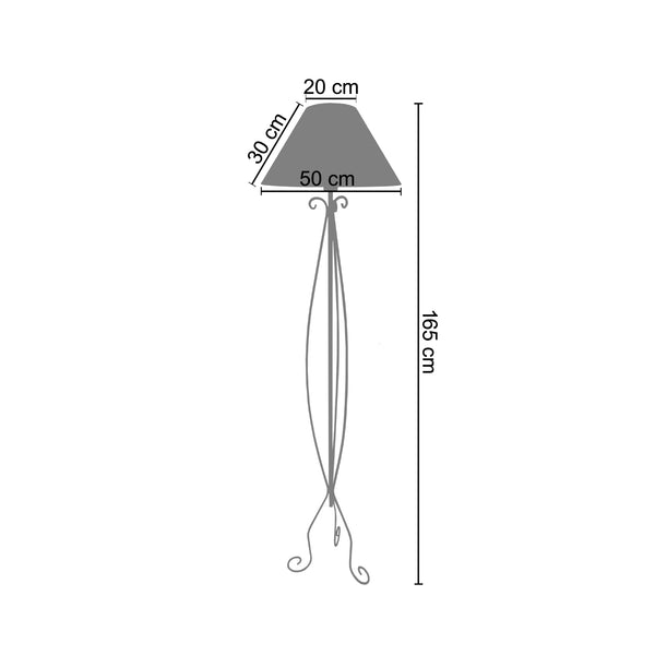 <tc>Candeeiro Pé Alto ILE DE RÉ  50cm - 1 Luz </tc>