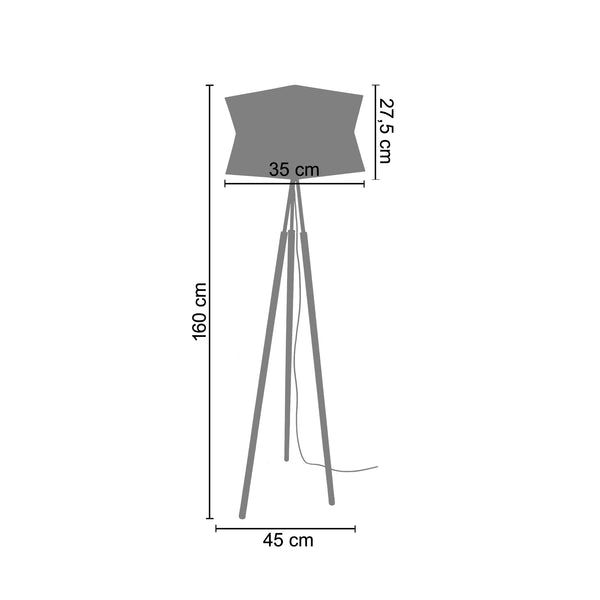 Lampadaire GOTEBORD 160 cm - 1 Lumière