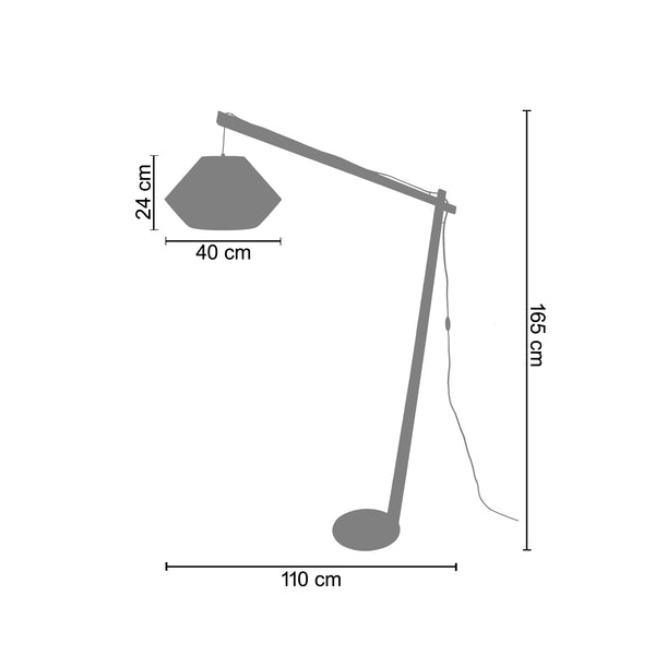 <transcy>Candeeiro Pé Alto BELFORT CONE  35cm - 1 Luz</transcy>