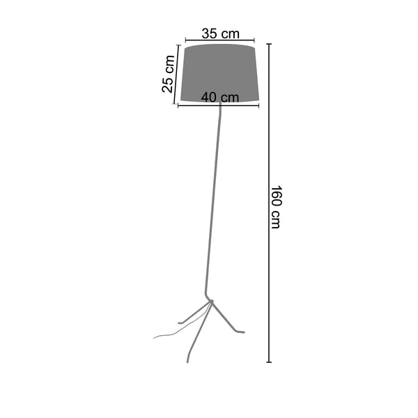 Lampadaire PIED POPULET 40cm - 1 Lumière