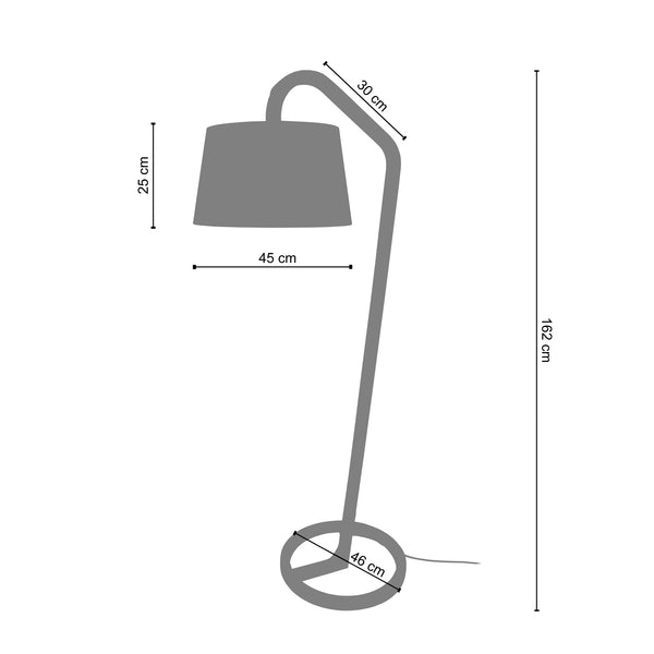 Lampadaire MOKUZAI 50cm - 1 Lumière