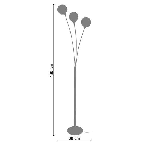 <transcy>Candeeiro Pé Alto ACTUELLE  38cm - 3 Luzes </transcy>