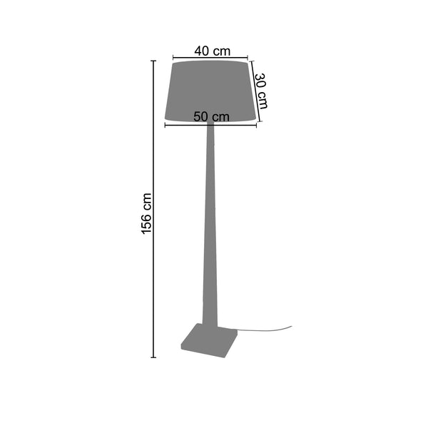 <tc>Candeeiro pé alto TACKS 50cm - 1 Luz  </tc>