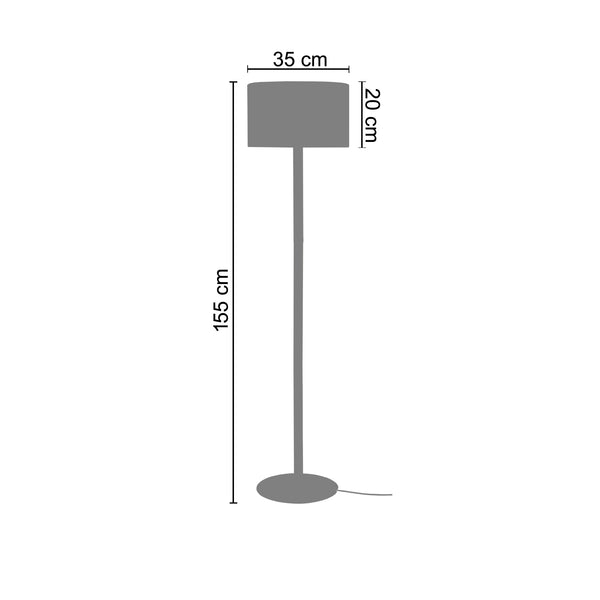 <transcy>Candeeiro pé alto TANDEM1M 35cm - 1 Luz </transcy>