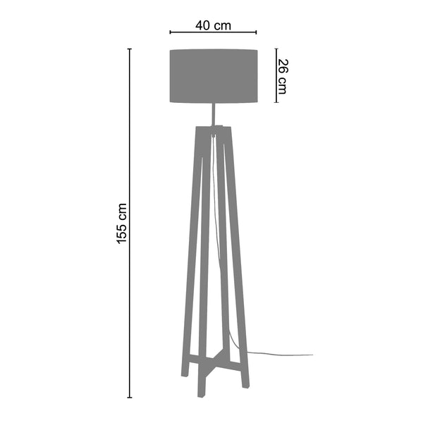 Lampadaire KALMAR 40cm - 1 Lumière