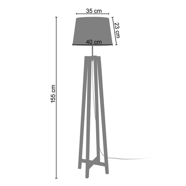 Lampadaire KALMAR 40cm - 1 Lumière