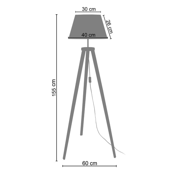 Lampadaire MALMO 40cm - 1 Lumière