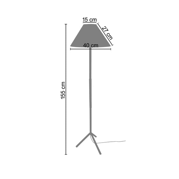 <tc>Candeeiro pé alto TRIDENT C 40cm - 1 Luz</tc>