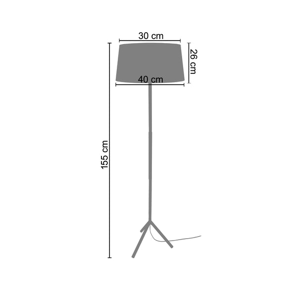 Lampadaire TRIDENT C 40cm - 1 Lumière