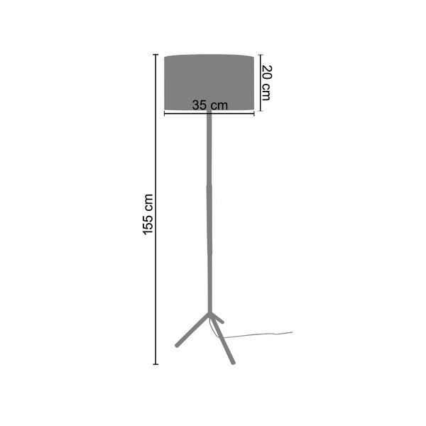 <tc>Candeeiro Pé Alto TRIDENT C  40cm - 1 Luz  </tc>