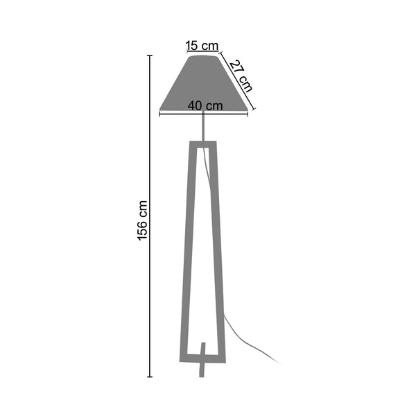 <tc>Candeeiro Pé Alto VILI A  40cm - 1 Luz  </tc>