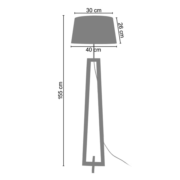 Lampadaire VILI A 40cm - 1 Lumière