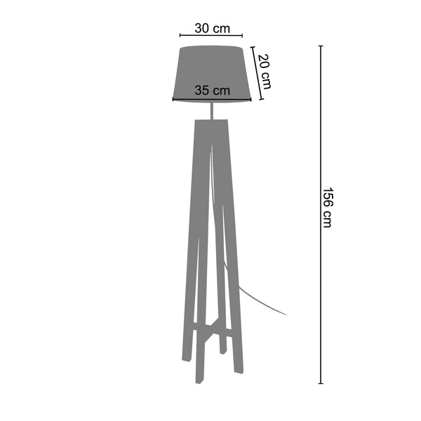 <transcy>Candeeiro Pé Alto VIDAR 1  40cm - 1 Luz </transcy>