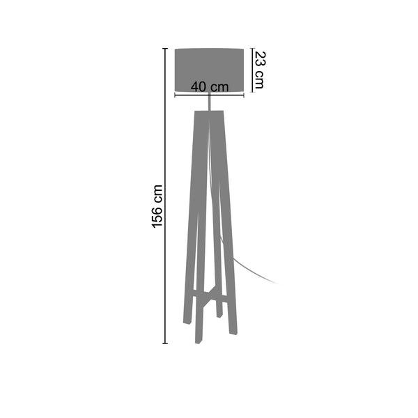 <transcy>Candeeiro Pé Alto VIDAR 1  40cm - 1 Luz </transcy>