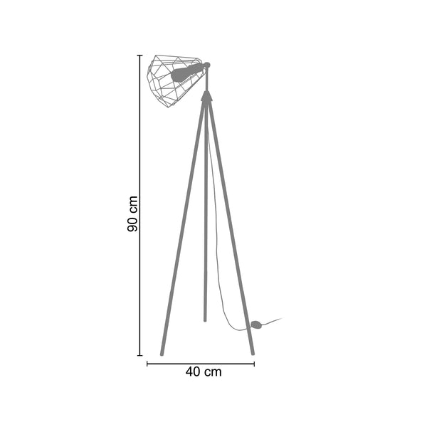 <transcy>Candeeiro Pé Alto CIVITÁ  40cm - 1 Luz </transcy>